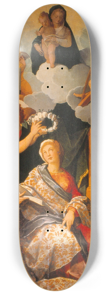 Andrs de la Concha - Saint Cecilia 8.25 inch art skate deck
