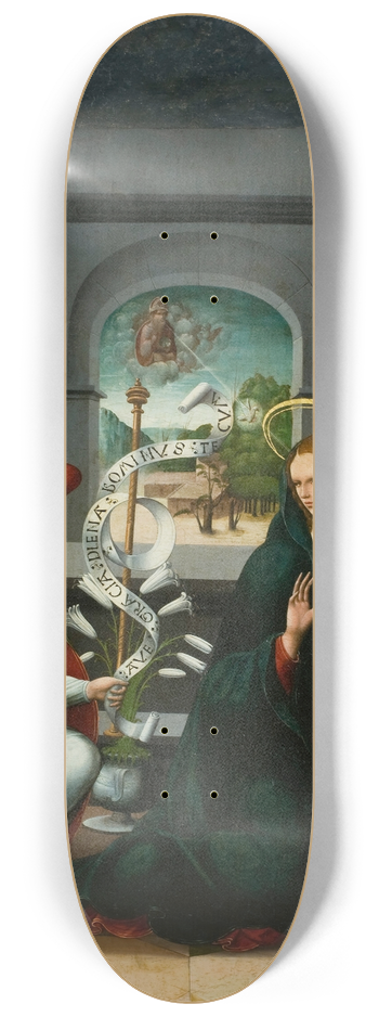 Andrs de Melgar - Annunciation 8.25 inch art skate deck