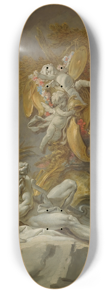 Franois Boucher - Fountain Study 8.25 inch art skate deck