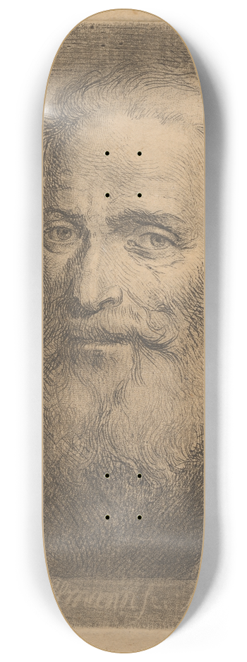 Angelica Kauffmann - Bust of an Old Man 8.25 inch art skate deck