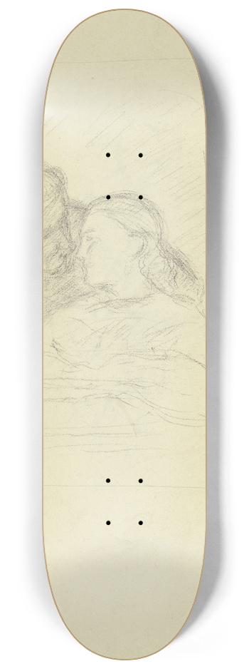 Angilbert Gbel - Couple in the window 8.25 inch art skate deck