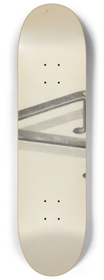 Anna Aloisi - Heart Shaped Trivet 8.25 inch art skate deck
