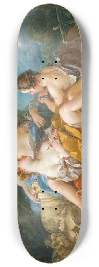 Franois Boucher - Les Confidences Pastorales 8.25 inch art skate deck