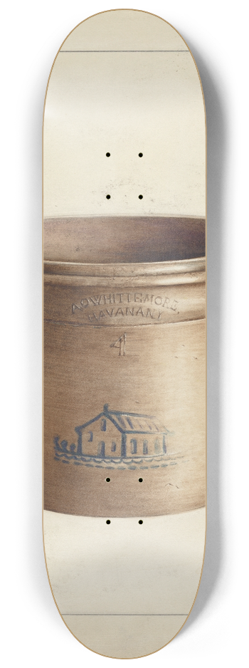Anna Aloisi - Stoneware Crock 8.25 inch art skate deck