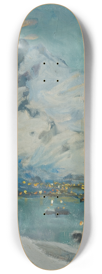 Anna Boberg - Lofoten in the Evening Light. Study 8.25 inch art skate deck