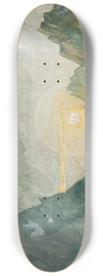 Anna Boberg - Midnight Sun. Study from North Norway 8.25 inch art skate deck