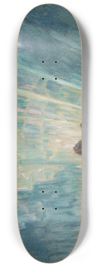 Anna Boberg - Northern Lights.Study from North Norway 8.25 inch art skate deck