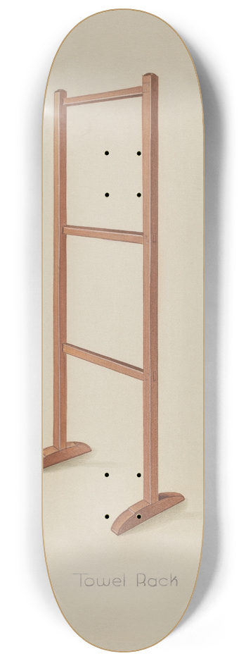 Anne Ger - Shaker Towel Rack 8.25 inch art skate deck