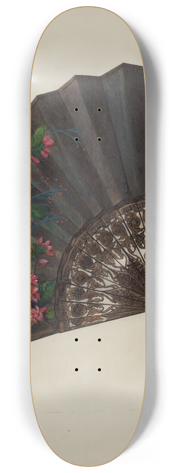Ann Gene Buckley - Fan 8.25 inch art skate deck