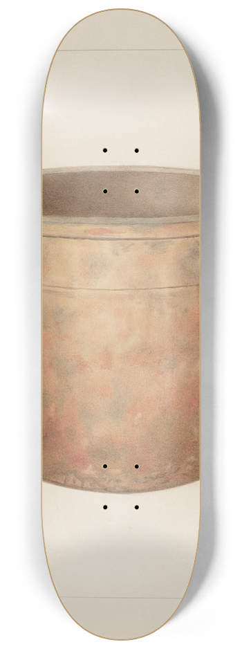 Annie B. Johnston - Stoneware Flower Pot 8.25 inch art skate deck