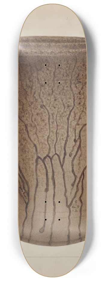 Annie B. Johnston - Stoneware Jar 8.25 inch art skate deck