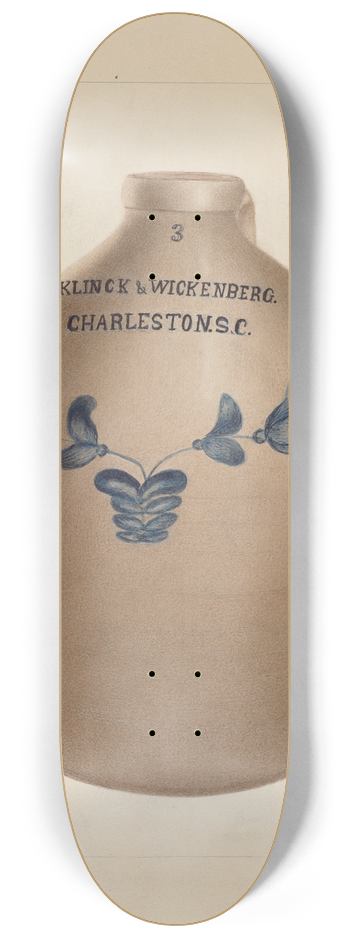 Annie B. Johnston - Stoneware Jug 8.25 inch art skate deck