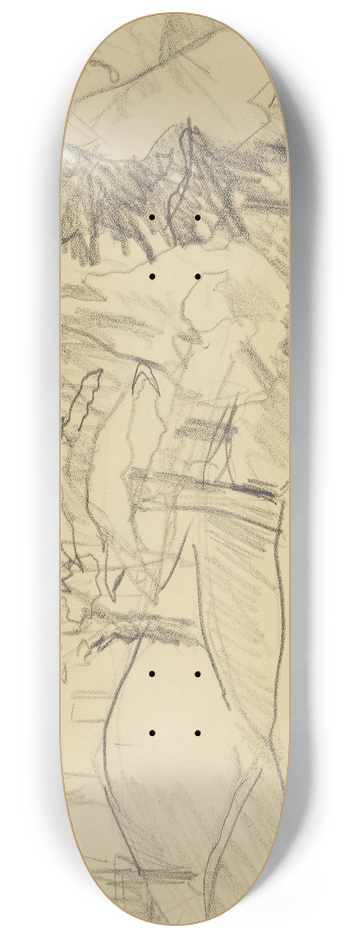 Anny Dollschein - Haus im Wald 8.25 inch art skate deck