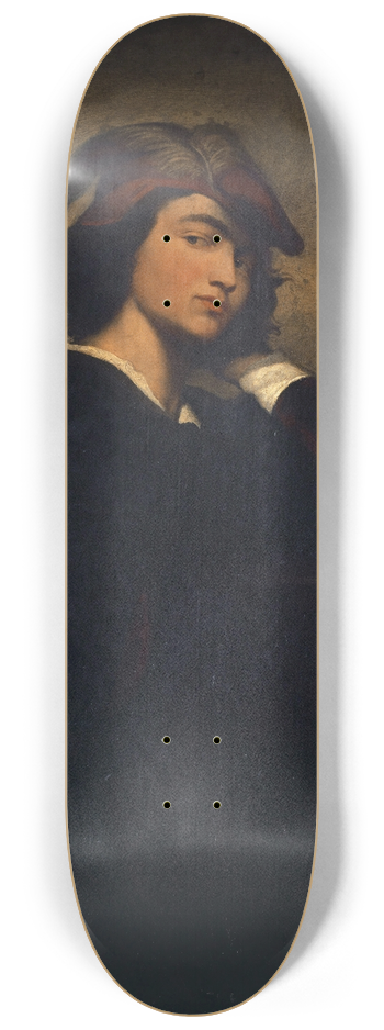 Anselm Feuerbach - Self-Portrait 8.25 inch art skate deck