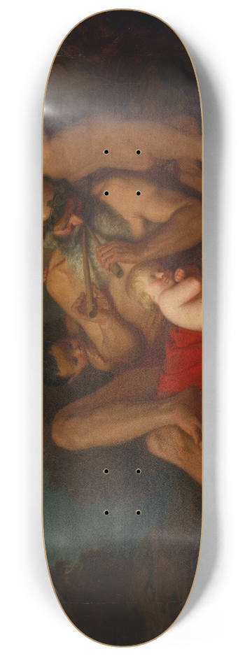 Anselm Feuerbach - Silen mit schlafendem Bacchusknaben 8.25 inch art skate deck