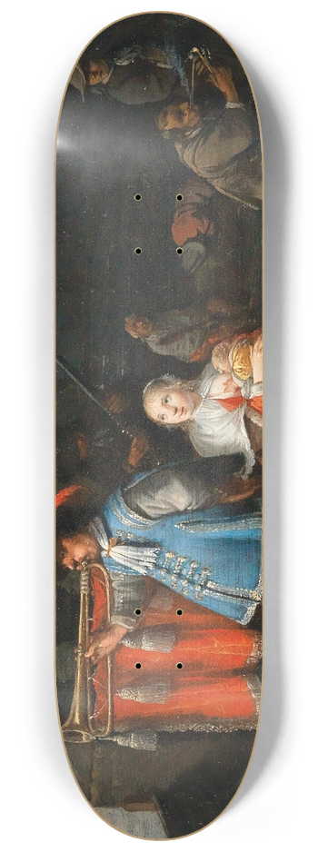 Anthonie Palamedesz. - A Guardroom interior 8.25 inch art skate deck