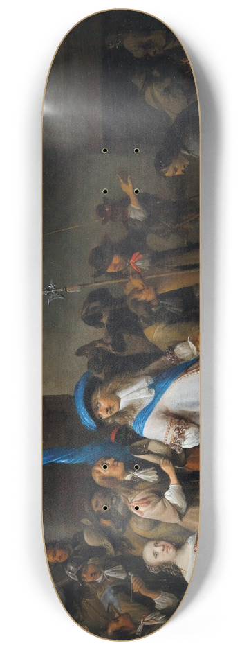 Anthonie Palamedesz. - A Guardroom Interior 8.25 inch art skate deck