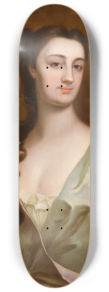 Anthony Lee - Portrait of Cecilia Leeson (born Leigh) (d.1737) 8.25 inch art skate deck