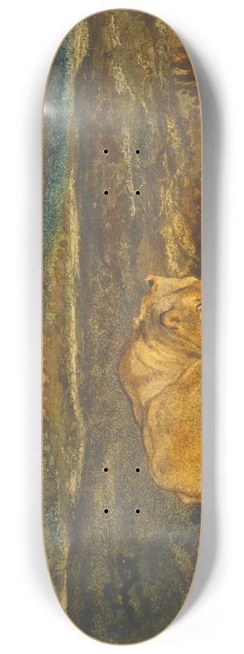 Antoine-Louis Barye - Lion Endormi 8.25 inch art skate deck