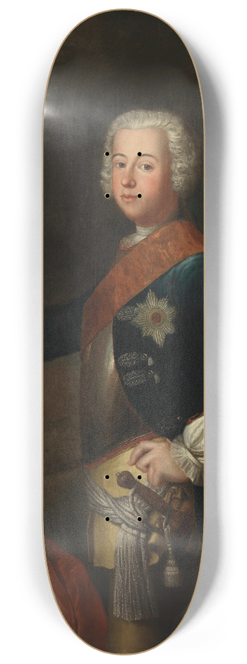 Antoine Pesne - Portrt Friedrichs II. der Groe 8.25 inch art skate deck