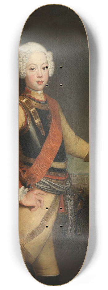 Antoine Pesne - Prinz August Wilhelm von Preuen 8.25 inch art skate deck