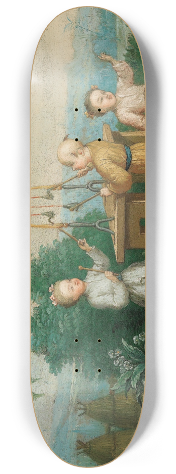 Antoine Renou - Children Playing With Bells 8.25 inch art skate deck