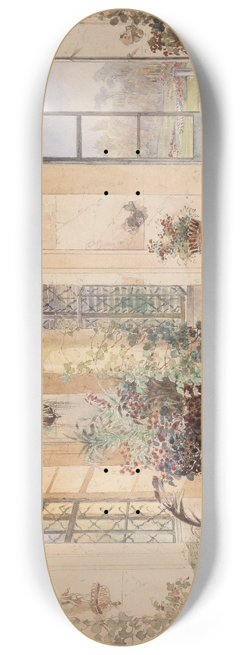 Anton Altmann the younger - Sala Terrena in einem Schlchen 8.25 inch art skate deck