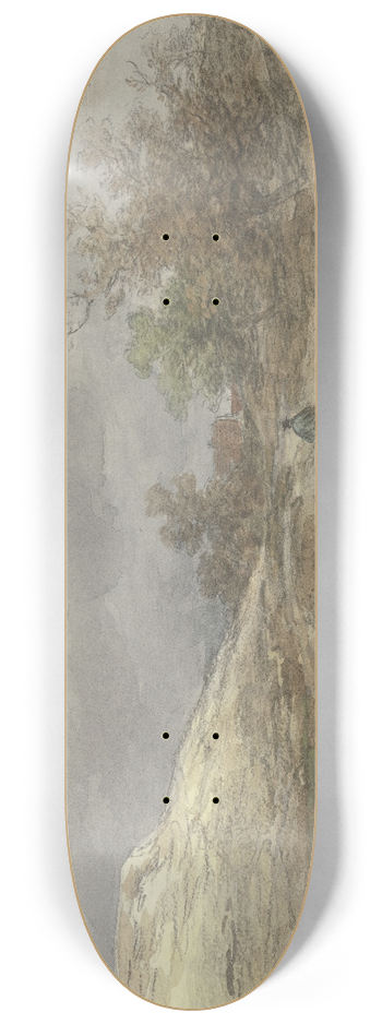 Anton Burger - Hohlweg mit Schafherde bei Kelsterbach 8.25 inch art skate deck