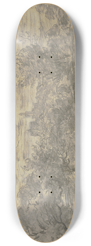 Anton Burger - Kronberg im Taunus von der Oberhchstdter Chaussee 8.25 inch art skate deck