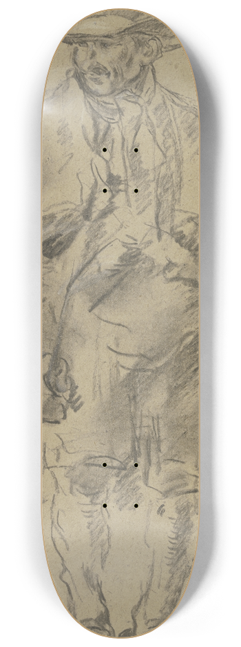Anton Burger - Shepherd seen from the front 8.25 inch art skate deck