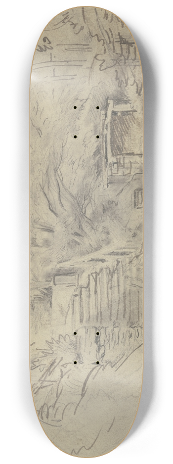 Anton Burger - Yard with stairs 8.25 inch art skate deck