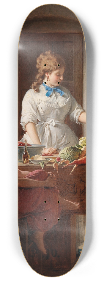Anton Ebert - A Kitchen Idyll 8.25 inch art skate deck
