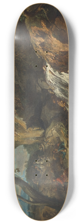 Anton Faistenberger - Landschaft mit berfall 8.25 inch art skate deck