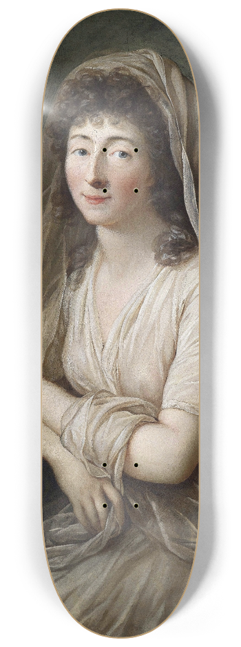 Anton Graff - Female Portrait 8.25 inch art skate deck