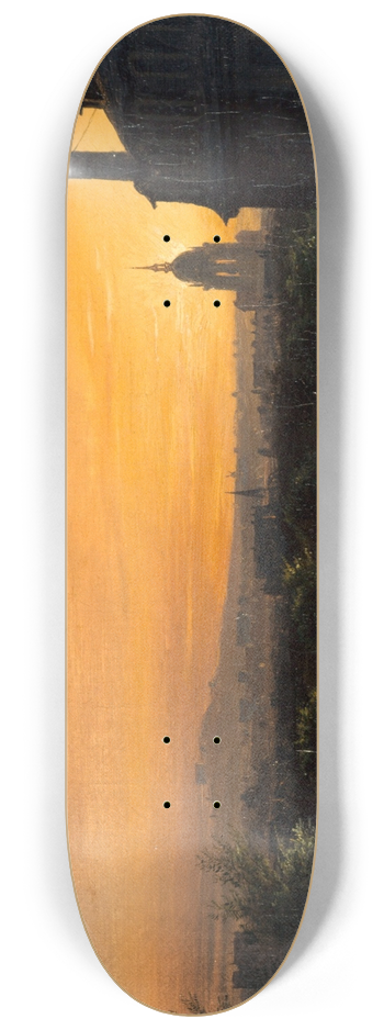 Franois-Edme Ricois - Vue de Paris, prise de Montparnasse 8.25 inch art skate deck