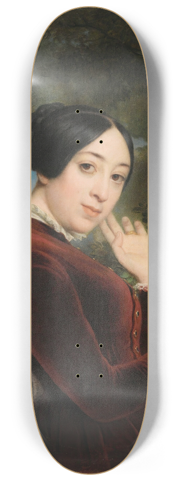 Franois-Edouard Picot - Presumed portrait ofPauline Viardot 8.25 inch art skate deck