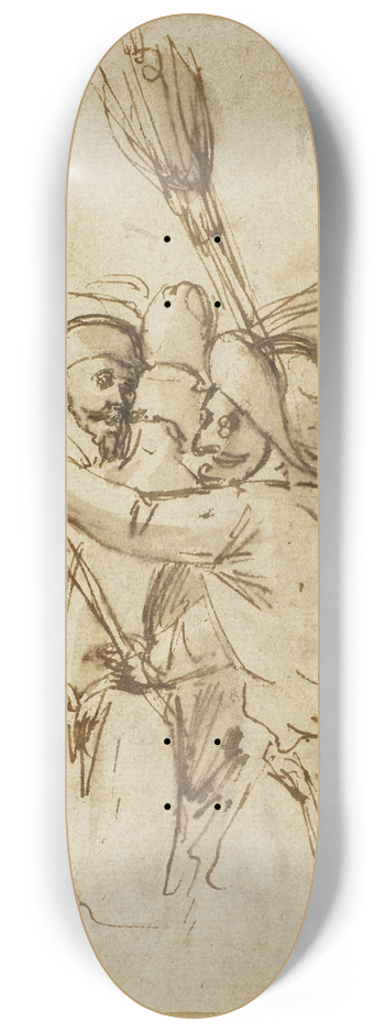 Antonio Carracci - Carnival Figures 8.25 inch art skate deck