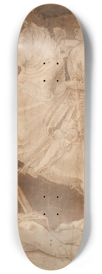 Antonio del Pollaiuolo - Study for the Equestrian Monument to Francesco Sforza 8.25 inch art skate deck
