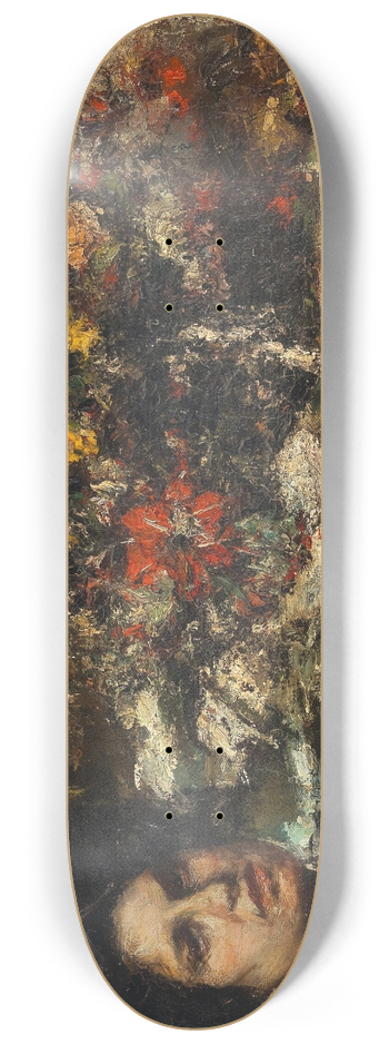 Antonio Mancini - The Flower Seller 8.25 inch art skate deck