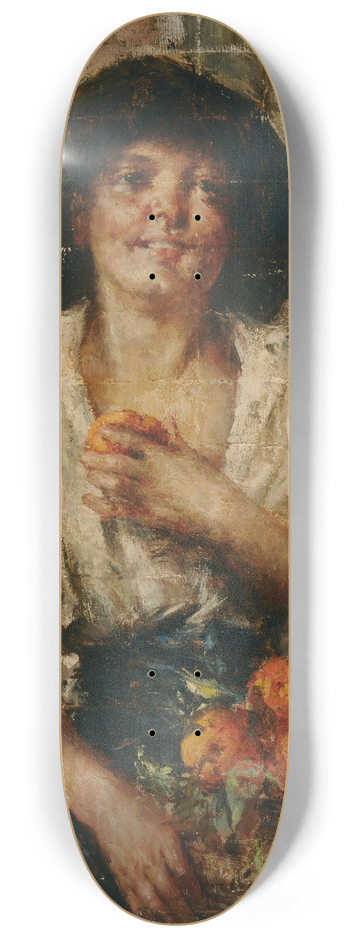 Antonio Mancini - Venditrice daranci (The orange seller) 8.25 inch art skate deck