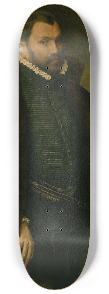 Antonis Mor - Portrait of a Man 8.25 inch art skate deck