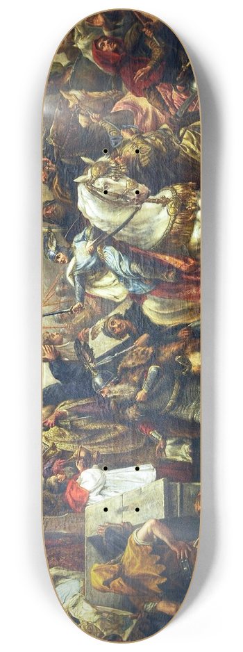 Antoni Zembaczyski - Wadysaw Herman blesses Bolesaw the Wry-Mouthed before a war campaign 8.25 inch art skate deck