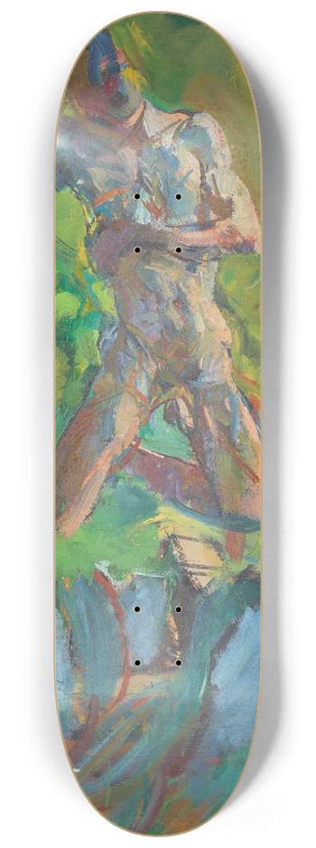 Anton Kolig - Kniender Narzi 8.25 inch art skate deck