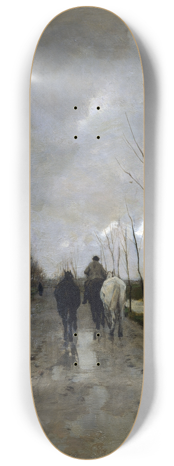 Anton Mauve - A Dutch Road 8.25 inch art skate deck