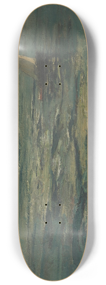 Anton Mller-Wischin - Bewegter See mit Segelboot 8.25 inch art skate deck