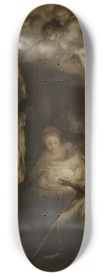 Anton Raphael Mengs - Die Anbetung der Hirten 8.25 inch art skate deck
