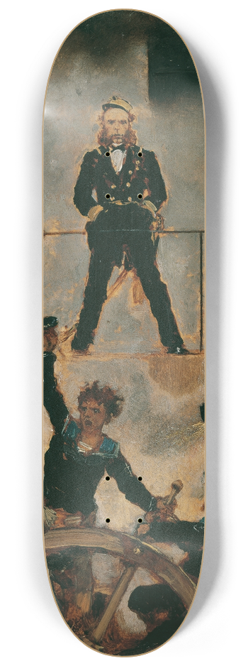 Anton Romako - Tegetthoff in der Seeschlacht bei Lissa II 8.25 inch art skate deck