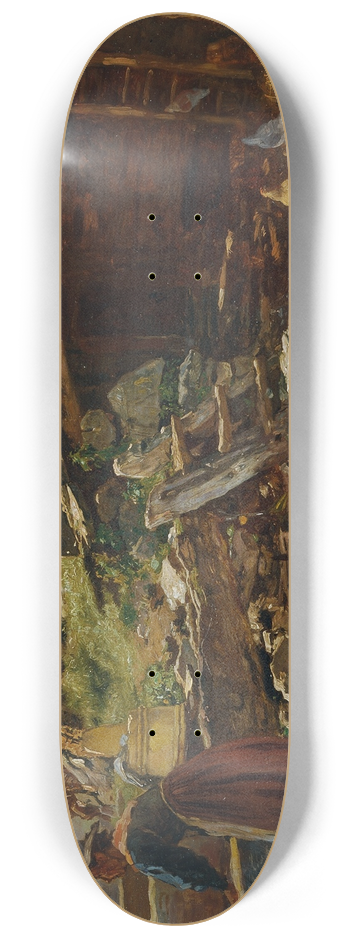 Anton Schrdl - Brunnen beim Wolferlbauer in Bruck-Fusch 8.25 inch art skate deck