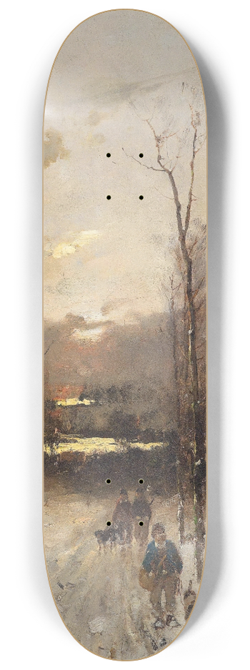 Anton Windmaier - Jger Im Winterwald 8.25 inch art skate deck