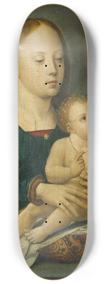 Antwerp School - Virgin And Child 8.25 inch art skate deck